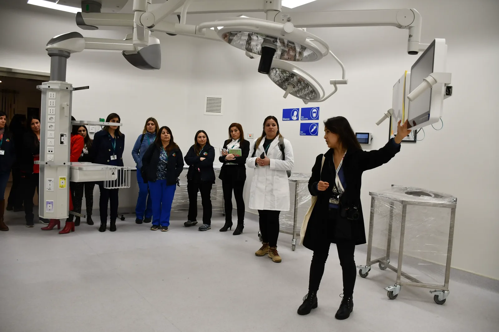 Visita al Nuevo Hospital Claudio Vicuña en San Antonio de la comuna de Navidad