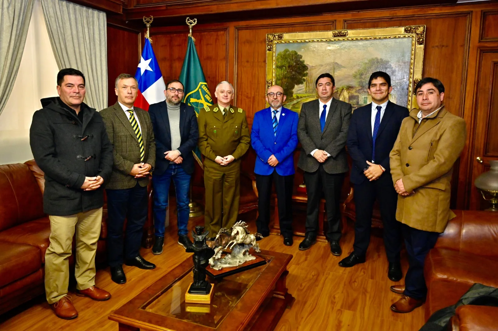 Alcalde de San Pedro de la Paz se reúne con Director General de Carabineros y solicita reforzar labor policial en la comuna