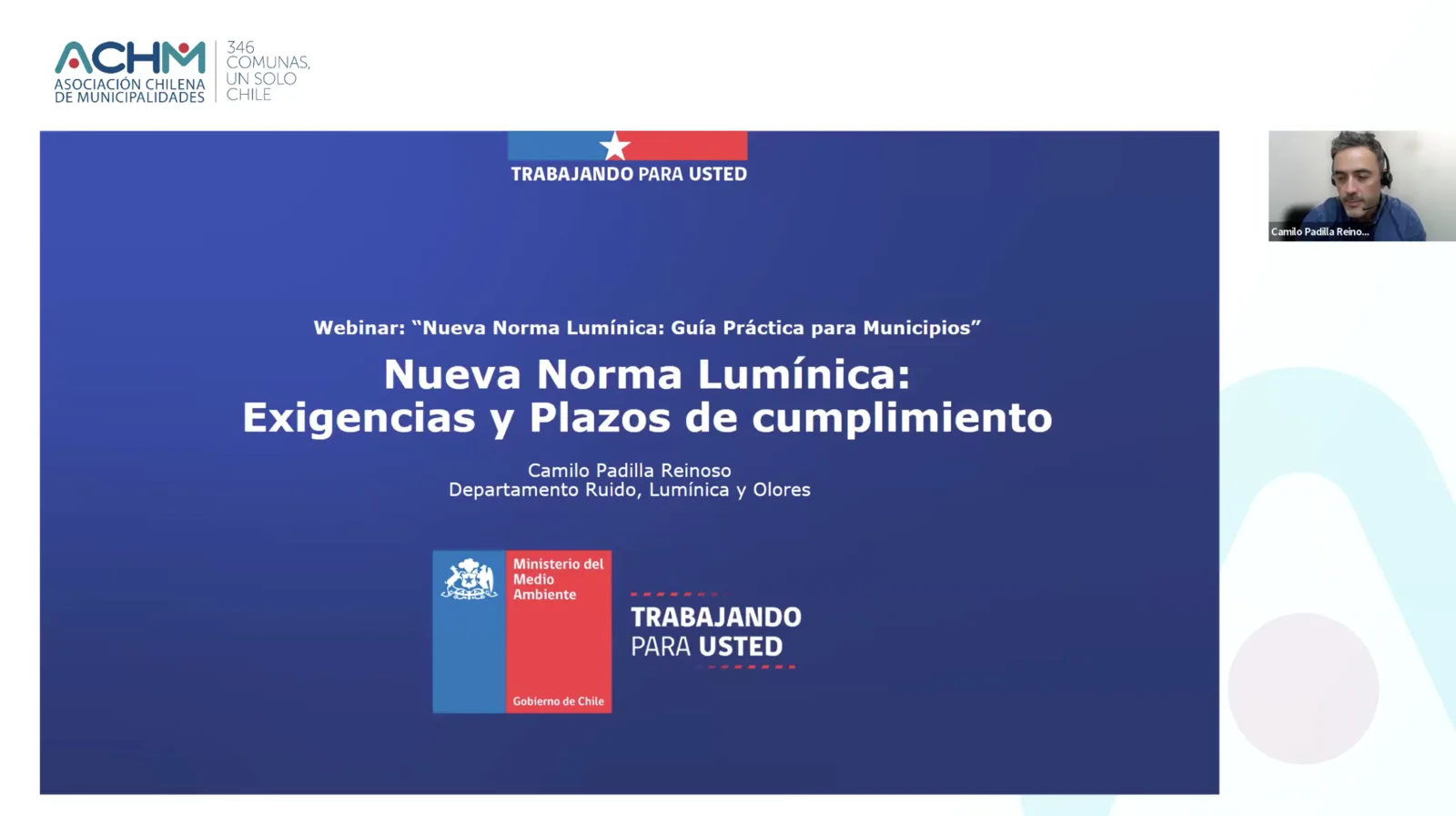 ACHM realizó webinar sobre nueva norma lumínica con participación de más de 120 municipios del país