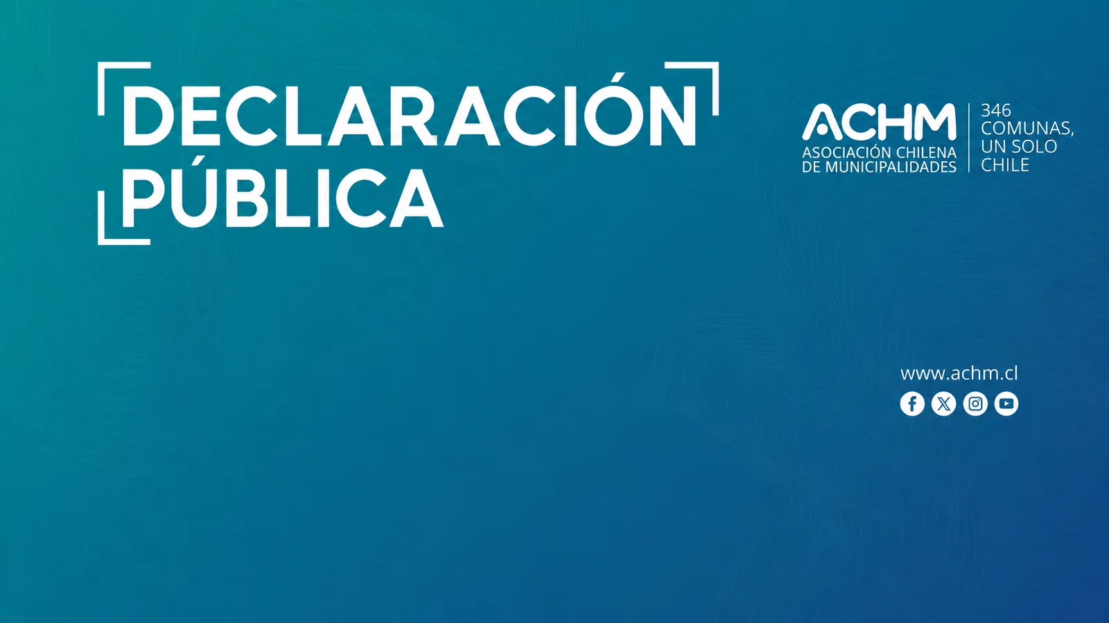 Declaración pública ACHM: condena a la violencia y llamado al respeto entre autoridades