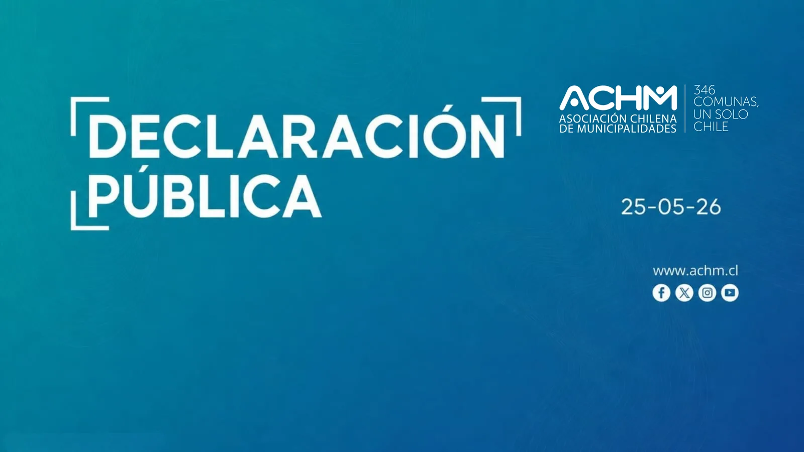 Revisa la declaración pública del Directorio de la ACHM